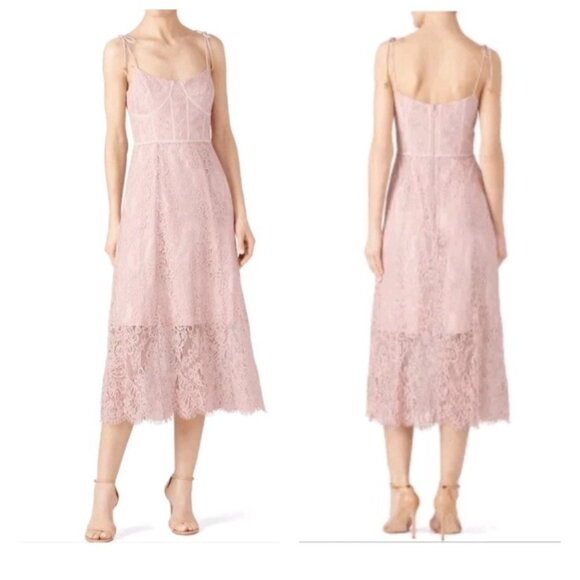 Keepsake the label nwt sense corset detail lace midi dress size M - Picture 1 of 14